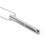 Darrahopens Health & Beauty > Health & Wellbeing > Wellness Accessories 2PCS Stress Anxiety Relief Necklace Stainless Steel Mindful Breathing Exercise Device Whistle Pendant for Meditation Relaxation Calming Down In Australia - Darrahopens