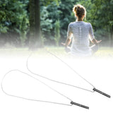 Darrahopens Health & Beauty > Health & Wellbeing > Wellness Accessories 2PCS Stress Anxiety Relief Necklace Stainless Steel Mindful Breathing Exercise Device Whistle Pendant for Meditation Relaxation Calming Down In Australia - Darrahopens