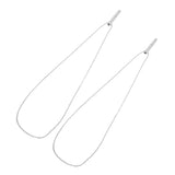 Darrahopens Health & Beauty > Health & Wellbeing > Wellness Accessories 2PCS Stress Anxiety Relief Necklace Stainless Steel Mindful Breathing Exercise Device Whistle Pendant for Meditation Relaxation Calming Down In Australia - Darrahopens