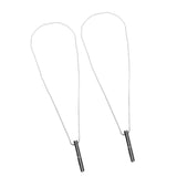 Darrahopens Health & Beauty > Health & Wellbeing > Wellness Accessories 2PCS Stress Anxiety Relief Necklace Stainless Steel Mindful Breathing Exercise Device Whistle Pendant for Meditation Relaxation Calming Down In Australia - Darrahopens