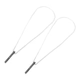 Darrahopens Health & Beauty > Health & Wellbeing > Wellness Accessories 2PCS Stress Anxiety Relief Necklace Stainless Steel Mindful Breathing Exercise Device Whistle Pendant for Meditation Relaxation Calming Down In Australia - Darrahopens