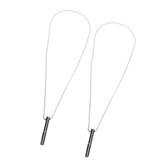 Darrahopens Health & Beauty > Health & Wellbeing > Wellness Accessories 2PCS Stress Anxiety Relief Necklace Stainless Steel Mindful Breathing Exercise Device Whistle Pendant for Meditation Relaxation Calming Down In Australia - Darrahopens