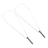 Darrahopens Health & Beauty > Health & Wellbeing > Wellness Accessories 2PCS Stress Anxiety Relief Necklace Stainless Steel Mindful Breathing Exercise Device Whistle Pendant for Meditation Relaxation Calming Down In Australia - Darrahopens