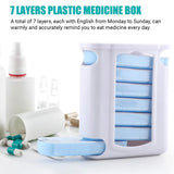Darrahopens Health & Beauty > Health & Wellbeing > Wellness Accessories 7 Day Pill Box Dispenser Storage Daily Holder Organiser Tablet Medicine Weekly