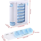 Darrahopens Health & Beauty > Health & Wellbeing > Wellness Accessories 7 Day Pill Box Dispenser Storage Daily Holder Organiser Tablet Medicine Weekly