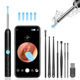 Darrahopens Health & Beauty > Health & Wellbeing > Wellness Accessories 8-Piece Smart Visual Ear Cleaner, 1080P HD AI Warning, IP67 Waterproof Silicone Soft Tip, Safe and Comfortable Comfortable(white))