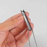 Darrahopens Health & Beauty > Health & Wellbeing > Wellness Accessories Anxiety Necklace for Women Stress Relief 2pcs Breathing Necklace Compatible with Meditation Relaxation Stainless Steel Silver Gold