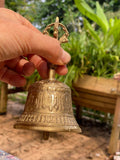 Darrahopens Health & Beauty > Health & Wellbeing > Wellness Accessories Brass Bell 6 inch Buddhist Nepal Tibetan Prayer Bell Meditation Stress Relief or Sound Therapy
