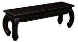 Darrahopens Health & Beauty > Health & Wellbeing > Wellness Accessories Dynasty Solid Mahogany Timber Opium Leg Bench 128 x 35 (Chocolate)