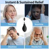 Darrahopens Health & Beauty > Health & Wellbeing > Wellness Accessories Ear Pressure Relief Tool – Natural Headache & Tinnitus Relief Device, Instant Pain Reduction, Portable Ear Massage for Migraine, Insomnia, Dizziness Use(Black)