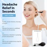 Darrahopens Health & Beauty > Health & Wellbeing > Wellness Accessories Ear Pressure Relief Tool – Natural Headache & Tinnitus Relief Device, Instant Pain Reduction, Portable Ear Massage for Migraine, Insomnia, Dizziness Use(Black)
