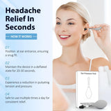 Darrahopens Health & Beauty > Health & Wellbeing > Wellness Accessories Ear Pressure Relief Tool – Natural Headache & Tinnitus Relief Device, Instant Pain Reduction, Portable Ear Massage for Migraine, Insomnia, Dizziness Use(Grey)