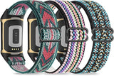 Darrahopens Health & Beauty > Health & Wellbeing > Wellness Accessories Elastic Wristbands Compatible with Fitbit Charge 5 and Fitbit Charge 6, Adjustable Breathable Bracelet for Men and Women, 3-Pack