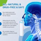 Darrahopens Health & Beauty > Health & Wellbeing > Wellness Accessories Electric Ear Pressure Relief Device – 3-Mode Adjustable Airflow for Travel, Diving & Altitude – Eustachian Tube Unblocker with LED Display & Type-C Charging (White)