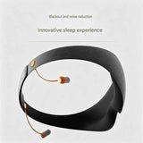 Darrahopens Health & Beauty > Health & Wellbeing > Wellness Accessories Grey 3D Contoured Sleep Mask with Integrated Earplugs - Zero Pressure Eye Cover, Light Blocking, Noise Reduction, Breathable Milk Silk for Travel and Nap In Australia - Darrahopens