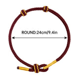 Darrahopens Health & Beauty > Health & Wellbeing > Wellness Accessories Hand-woven Knotted Red Rope Adjustable Size For Lovers Bracelet Jewelry Gifts