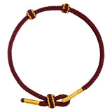 Darrahopens Health & Beauty > Health & Wellbeing > Wellness Accessories Hand-woven Knotted Red Rope Adjustable Size For Lovers Bracelet Jewelry Gifts