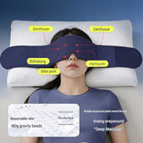 Darrahopens Health & Beauty > Health & Wellbeing > Wellness Accessories Home and Travel Sleep Aid Bundle - White Dual Mode CES Microcurrent Sleep Aid  Device and Pink Gravity Eye Mask, USB Rechargeable Handheld and Ear Clip Unit, 72cm Light Blocking Polyester Cover for Deep Rest and Travel In Australia - Darrahopens