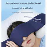 Darrahopens Health & Beauty > Health & Wellbeing > Wellness Accessories Home and Travel Sleep Aid Bundle - White Dual Mode CES Microcurrent Sleep Aid  Device and Pink Gravity Eye Mask, USB Rechargeable Handheld and Ear Clip Unit, 72cm Light Blocking Polyester Cover for Deep Rest and Travel In Australia - Darrahopens
