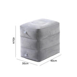 Darrahopens Health & Beauty > Health & Wellbeing > Wellness Accessories Inflatable Foot Rest Travel Air Pillow Cushion Office Home Leg Footrest Relax