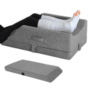 Darrahopens Health & Beauty > Health & Wellbeing > Wellness Accessories Leg Wedge Ergonomic Booster 3-Height Adjustable Memory Foam Leg Support Pillow with Washable Cover for Ankle Foot Rest Surgery Recovery and Pain Relief