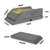 Darrahopens Health & Beauty > Health & Wellbeing > Wellness Accessories Leg Wedge Ergonomic Booster 3-Height Adjustable Memory Foam Leg Support Pillow with Washable Cover for Ankle Foot Rest Surgery Recovery and Pain Relief