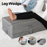Darrahopens Health & Beauty > Health & Wellbeing > Wellness Accessories Leg Wedge Ergonomic Booster 3-Height Adjustable Memory Foam Leg Support Pillow with Washable Cover for Ankle Foot Rest Surgery Recovery and Pain Relief