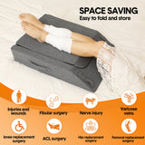 Darrahopens Health & Beauty > Health & Wellbeing > Wellness Accessories Leg Wedge Ergonomic Booster 3-Height Adjustable Memory Foam Leg Support Pillow with Washable Cover for Ankle Foot Rest Surgery Recovery and Pain Relief