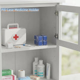 Darrahopens Health & Beauty > Health & Wellbeing > Wellness Accessories Medicine box - 7-day medicine box - Weekly pill box - Portable pill box for travel - Easy to open - 8 compartments - For storing vitamins and medicines - Blue
