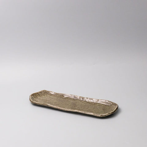 Darrahopens Health & Beauty > Health & Wellbeing > Wellness Accessories Plate Sashimi Organic Shape 13cm Sage Glaze