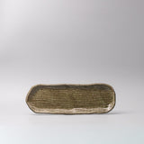 Darrahopens Health & Beauty > Health & Wellbeing > Wellness Accessories Plate Sashimi Organic Shape 13cm Sage Glaze