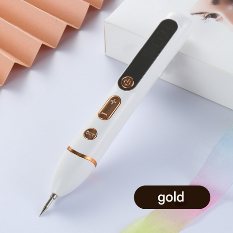 Darrahopens Health & Beauty > Health & Wellbeing > Wellness Accessories Professional Electric Mole & Dark Spot Remover Pen - Advanced Plasma Ion Technology for Seamless Skin Tag & Freckle Removal (Gold)