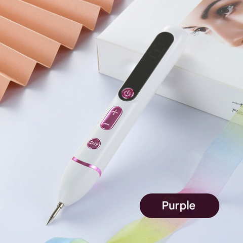 Darrahopens Health & Beauty > Health & Wellbeing > Wellness Accessories Professional Electric Mole & Dark Spot Remover Pen - Advanced Plasma Ion Technology for Seamless Skin Tag & Freckle Removal (Purple)