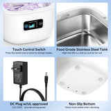 Darrahopens Health & Beauty > Health & Wellbeing > Wellness Accessories Professional Ultrasonic Cleaner with UV Light - 45000Hz for Dentures, Retainers, Jewelry & More(black)