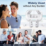 Darrahopens Health & Beauty > Health & Wellbeing > Wellness Accessories Rechargeable Hearing Amplifier with Charging Case – Compact Sound Enhancer for Daily Use, Noise Reduction & Clear Audio (White & Transparent Case, Silver Tone)
