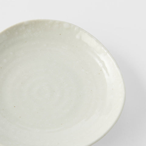 Darrahopens Health & Beauty > Health & Wellbeing > Wellness Accessories Saucer Organic Shape 13.5cm Kanso Soft White Glaze