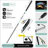 Darrahopens Health & Beauty > Health & Wellbeing > Wellness Accessories Ultralight Carbon Fiber Foldable Trail Running & Hiking Pole(blue  Recommended height range 175-185cm)