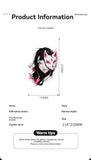 Darrahopens Health & Beauty > Makeup > Cosmetics 4PCS Half Arm Tattoo Sticker Resin Anime Colorful Waterproof One-time Tattoo Sticker