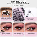 Darrahopens Health & Beauty > Makeup > Cosmetics DIY Eyelash Extension Individual Cluster False Eyelashes Transplantation False
