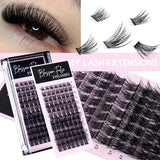 Darrahopens Health & Beauty > Makeup > Cosmetics DIY Eyelash Extension Individual Cluster False Eyelashes Transplantation False