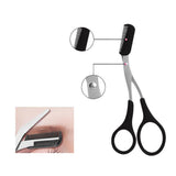 Darrahopens Health & Beauty > Makeup > Makeup Brushes 3Pcs/Set Eyebrow Trimming Eyelash Brush Folding Tweezers Portable Makeup Tools