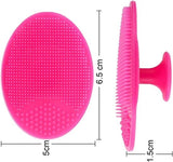 Darrahopens Health & Beauty > Makeup > Makeup Brushes Facial Cleansing Brush - 2 Pieces - Facial Cleansing Brush - Silicone Facial Massage Brush - Suitable for washing hair, showering and cleaning the face