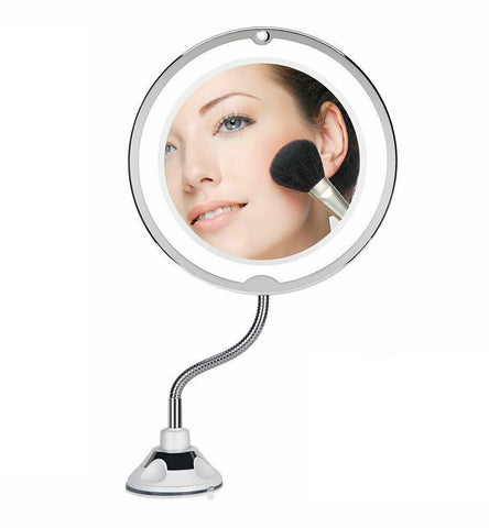 Darrahopens Health & Beauty > Makeup > Makeup Mirrors 10X LED Magnifying Makeup Mirror 360° Rotation