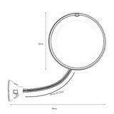 Darrahopens Health & Beauty > Makeup > Makeup Mirrors 10X LED Magnifying Makeup Mirror 360° Rotation