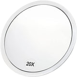 Darrahopens Health & Beauty > Makeup > Makeup Mirrors 20x Magnifying Mirror with Suction Cups 16.2 cm Round 20-Pack