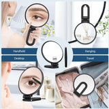 Darrahopens Health & Beauty > Makeup > Makeup Mirrors 30X Magnifying Mirror, Hand Mirror With Handle, Double Sided Mirror With 30X/1X Magnification, Essential Travel Mirror