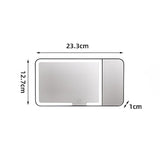 Darrahopens Health & Beauty > Makeup > Makeup Mirrors Black LED Car Sun Visor Makeup Mirror with 5x Magnification & Touch Lighting - Rechargeable Vanity Mirror for Travel & Daily Use