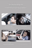 Darrahopens Health & Beauty > Makeup > Makeup Mirrors Black LED Car Sun Visor Makeup Mirror with 5x Magnification & Touch Lighting - Rechargeable Vanity Mirror for Travel & Daily Use