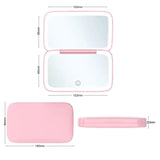 Darrahopens Health & Beauty > Makeup > Makeup Mirrors Black MR2326C Portable LED Illuminated Makeup Mirror - Foldable Lighted Vanity Mirror with 800mAh Battery