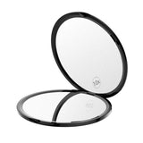 Darrahopens Health & Beauty > Makeup > Makeup Mirrors Compact Double-Sided Mirror with 10x Magnification - Black